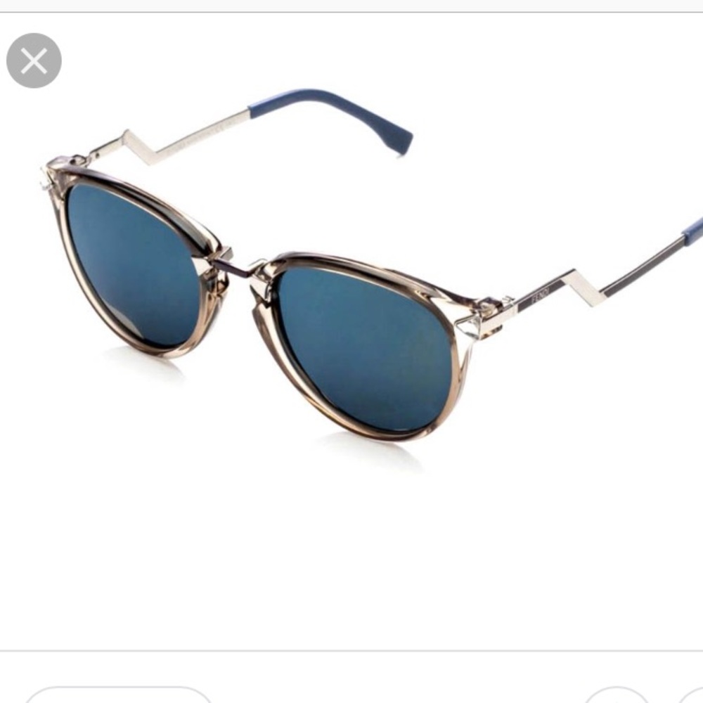 Fendi Sunglasses Authentic - blue and silver